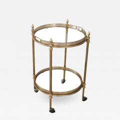 Italian Brass and Glass Drinks Trolley or Bar Cart 1980s Equipped with Tray - 2410962