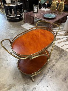Italian Brass and Lacquered Bar Cart 1950s - 4477970