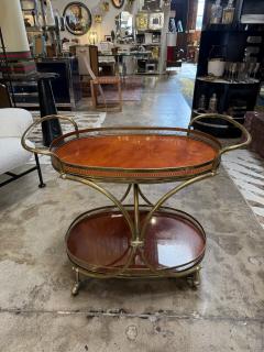 Italian Brass and Lacquered Bar Cart 1950s - 4477971