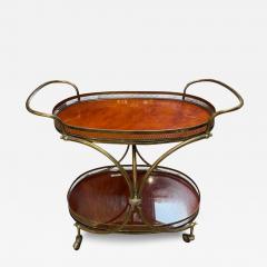 Italian Brass and Lacquered Bar Cart 1950s - 4478066
