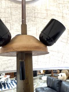 Italian Brass and Marble Floor Lamp with Swing Arm 1970s - 4316116