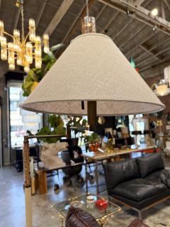 Italian Brass and Marble Floor Lamp with Swing Arm 1970s - 4316119