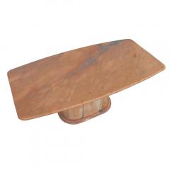 Italian Breccia Oniciata Marble Pedestal Table - 2309203