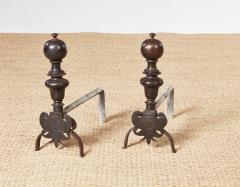 Italian Bronze Andirons c 1680 - 4119168