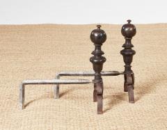 Italian Bronze Andirons c 1680 - 4119169