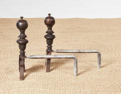 Italian Bronze Andirons c 1680 - 4119170