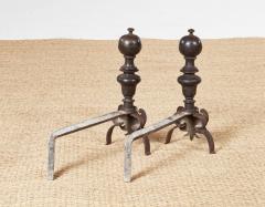 Italian Bronze Andirons c 1680 - 4119171