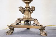 Italian Bronze Pair of Antique Candelabras or Table Lamps with Seven Lights - 3894808