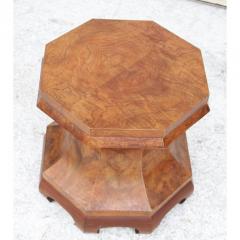 Italian Burl Biedermeier Pedestal Stool - 3106888