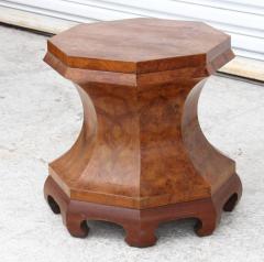 Italian Burl Biedermeier Pedestal Stool - 3106892