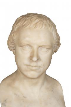 Italian Carrara Marble Bust Of A Gentleman - 4187414