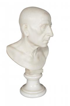 Italian Carrara Marble Bust of a Roman Patrician - 4187387