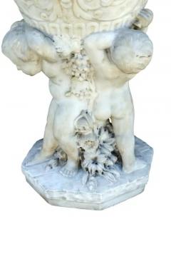 Italian Carrara Marble Garden Sculpture - 4130725
