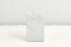 Italian Carrara Marble Pedestal Italy 1970 - 2483768