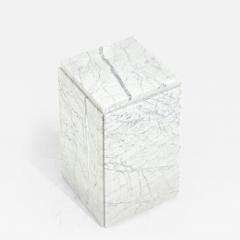 Italian Carrara Marble Pedestal Italy 1970 - 2486091