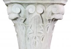 Italian Carrara and Antico Verde Marble Column - 3916108