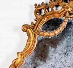 Italian Carved Giltwood Cartouche Mirror c 1770 1790 - 4430798