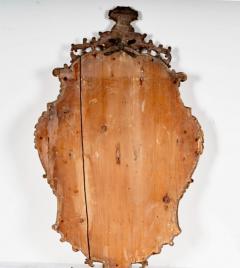 Italian Carved Giltwood Cartouche Mirror c 1770 1790 - 4430803