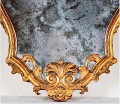Italian Carved Giltwood Cartouche Mirror c 1770 1790 - 4430805
