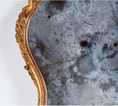 Italian Carved Giltwood Cartouche Mirror c 1770 1790 - 4430806