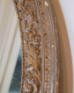 Italian Carved Giltwood Round Mirror 19th Century - 4473957