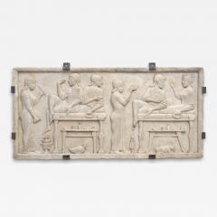 Italian Carved Marble Bas Relief Frieze - 4350934