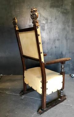 Italian Carved Walnut 19th Century Armchair - 558858