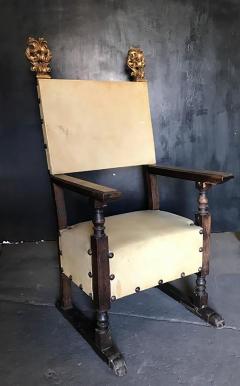 Italian Carved Walnut 19th Century Armchair - 558859