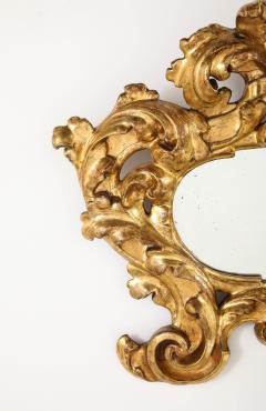 Italian Carved and Gilded Baroque Cartouche Mirror circa 1680 - 4425176