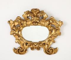 Italian Carved and Gilded Baroque Cartouche Mirror circa 1680 - 4425177