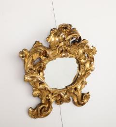 Italian Carved and Gilded Baroque Cartouche Mirror circa 1680 - 4425179