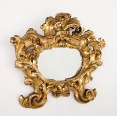 Italian Carved and Gilded Baroque Cartouche Mirror circa 1680 - 4425181