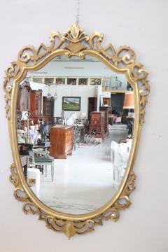 Italian Carved and Gilded Wood Console Table with Marble Top and Mirror - 3262602
