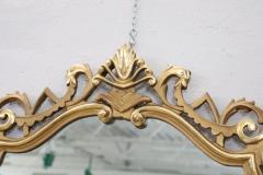 Italian Carved and Gilded Wood Console Table with Marble Top and Mirror - 3262603