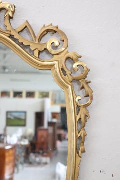 Italian Carved and Gilded Wood Console Table with Marble Top and Mirror - 3262604