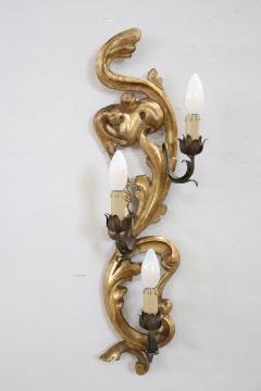 Italian Carved and Gilded Wood Sconce - 3808873