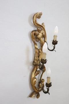 Italian Carved and Gilded Wood Sconce - 3808875