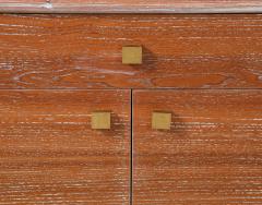 Italian Cerused Oak and Bamboo Cabinet or Buffet circa 1970 - 3926953