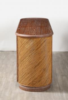 Italian Cerused Oak and Bamboo Cabinet or Buffet circa 1970 - 3926956