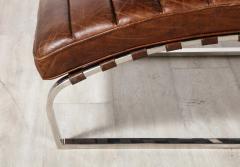 Italian Channeled Leather and Chrome Chaise Longue 1970 - 2919698