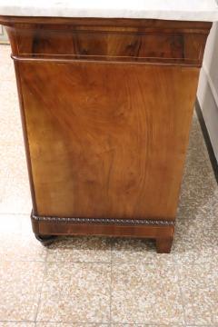 Italian Charles X Inlaid Walnut Antique Chest of Drawers Restored - 4143052