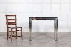 Italian Chrome Brass Glass Console Table - 2862411