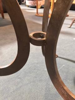 Italian Circular Wrought Iron Side Table - 860395