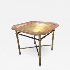 Italian Coffee Table or Side Table in Brass and Wood - 597528