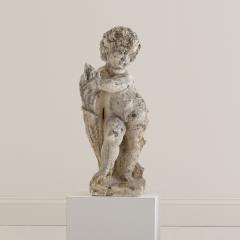 Italian Concrete Garden Cherub Statue - 3657570