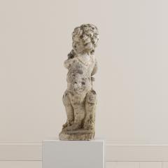 Italian Concrete Garden Cherub Statue - 3657578