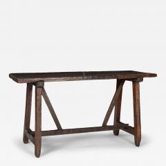 Italian Console with Trestle Base - 4288412