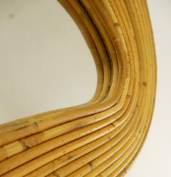 Italian Contemporary Bamboo Wall Mirror - 2412877