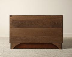 Italian Contemporary Brutalist Style Carved Oak Two Door Cabinet - 4783773