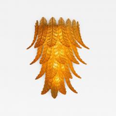 Italian Contemporary Italian Amber Felci Murano Glass Wall Light - 4446137